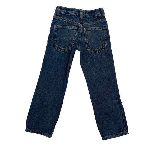 Cat & Jack Boy's Relaxed Straight Adjustable Waist Distressed Band Jeans Size 5 - Picture 3 of 6